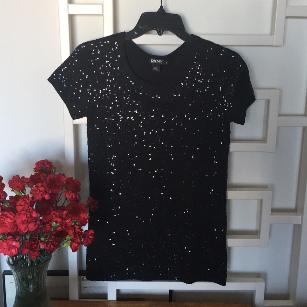 DKNY Sequin T-Shirt - Picture 3 of 4
